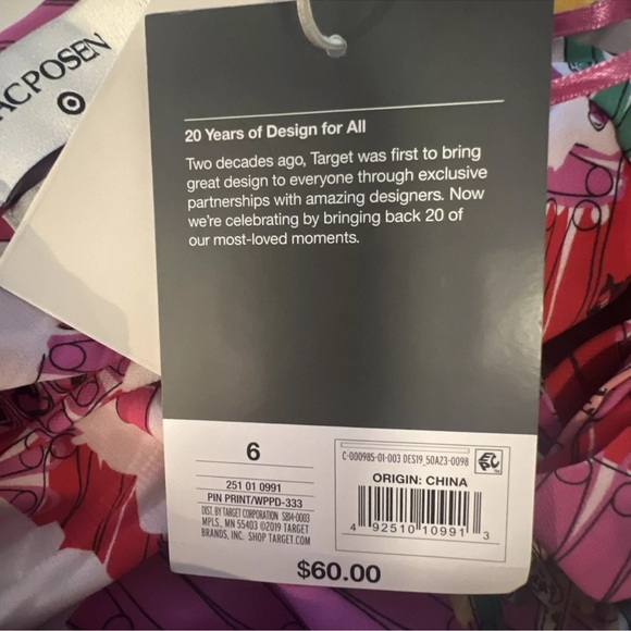 Zac Posen Safety-Pin Print Floor Length Gown NWT - Picture 11 of 13